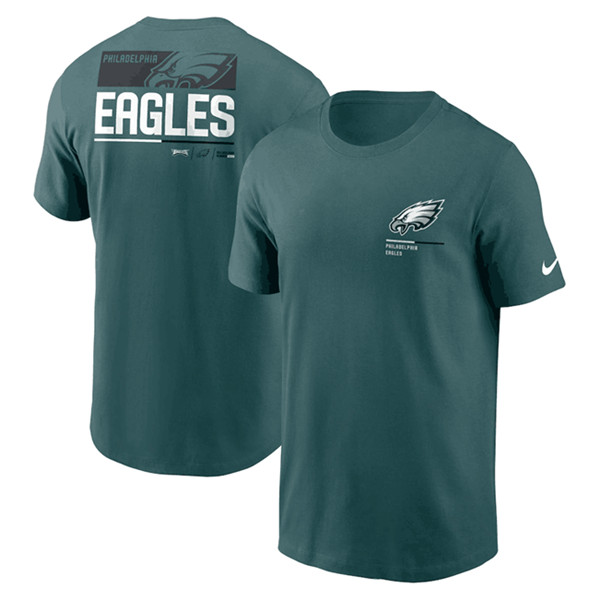 Men's Philadelphia Eagles Green Team Incline T-Shirt